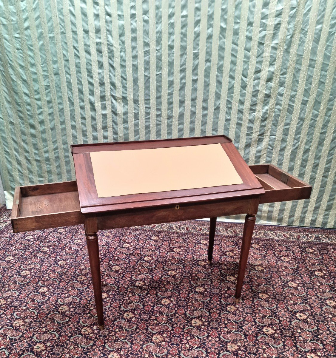 Restoration Mahogany Writing Desk, 19th Century. -photo-7