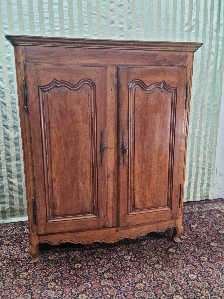 Armoire En Merisier Dite "3/4", De Style Louis XV, d'époque 18ème -photo-3