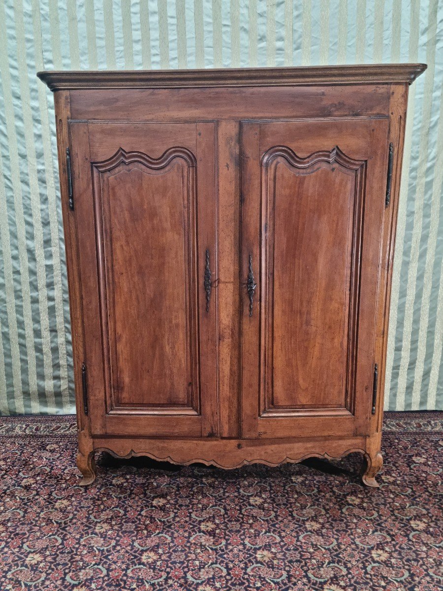 Armoire En Merisier Dite "3/4", De Style Louis XV, d'époque 18ème 