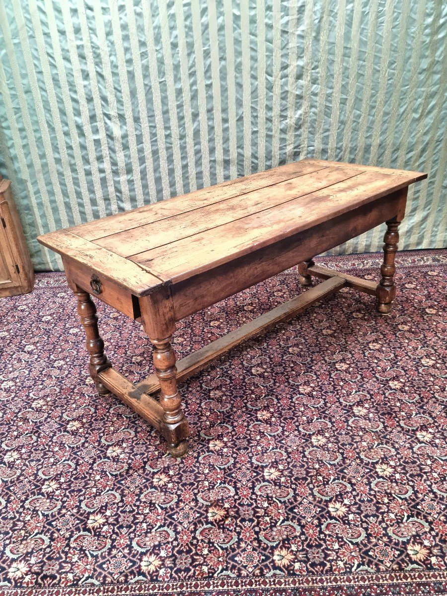 18th Century Louis XIII Style Cherry Wood Farmhouse Table -photo-2