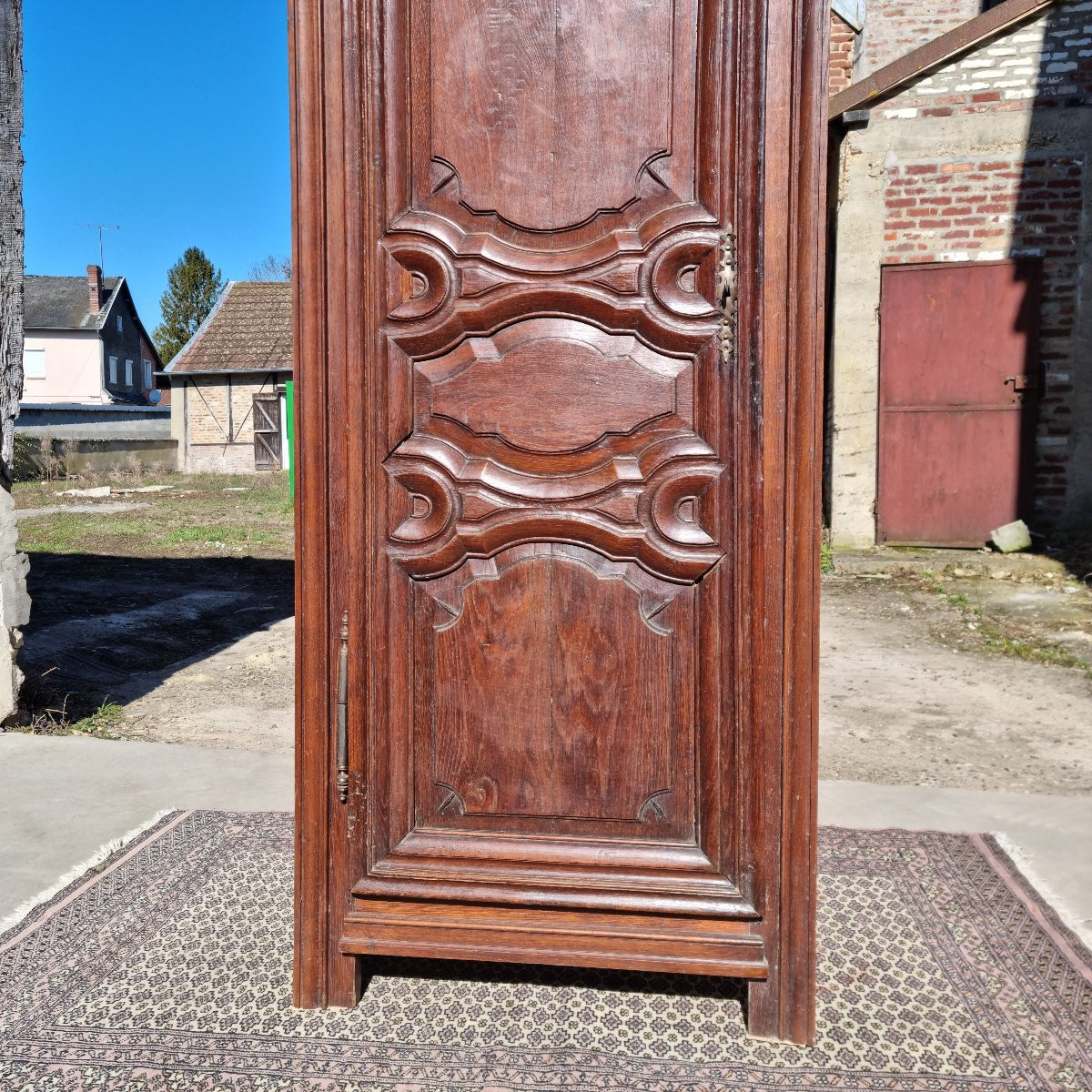 Oak Bonnetière, Molded, Carved, Louis XIV, 18th Century -photo-5