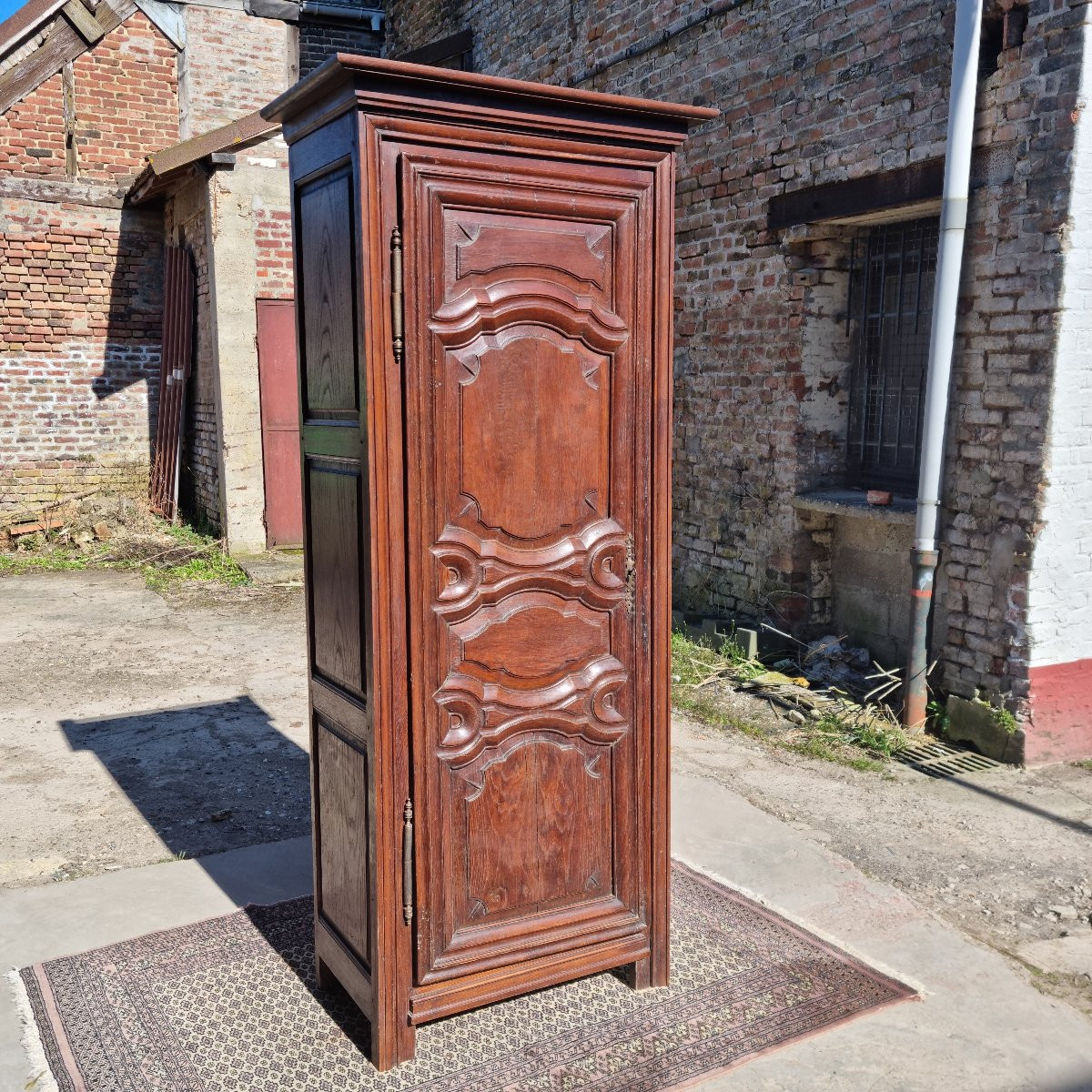 Oak Bonnetière, Molded, Carved, Louis XIV, 18th Century -photo-7