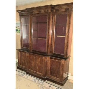 Louis Philippe Style Mahogany Bookcase, 20th Century 