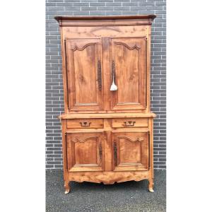 Double Body Buffet In Cherrywood, Louis XV Period, 18th. 