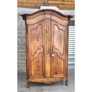 Provençal Walnut Wardrobe, Louis XV Period, 18th 