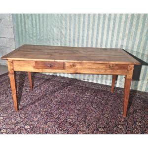 18th Century Directoire Cherry Wood Farm Table 