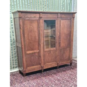 Charles X Mahogany Display Cabinet, 1900s