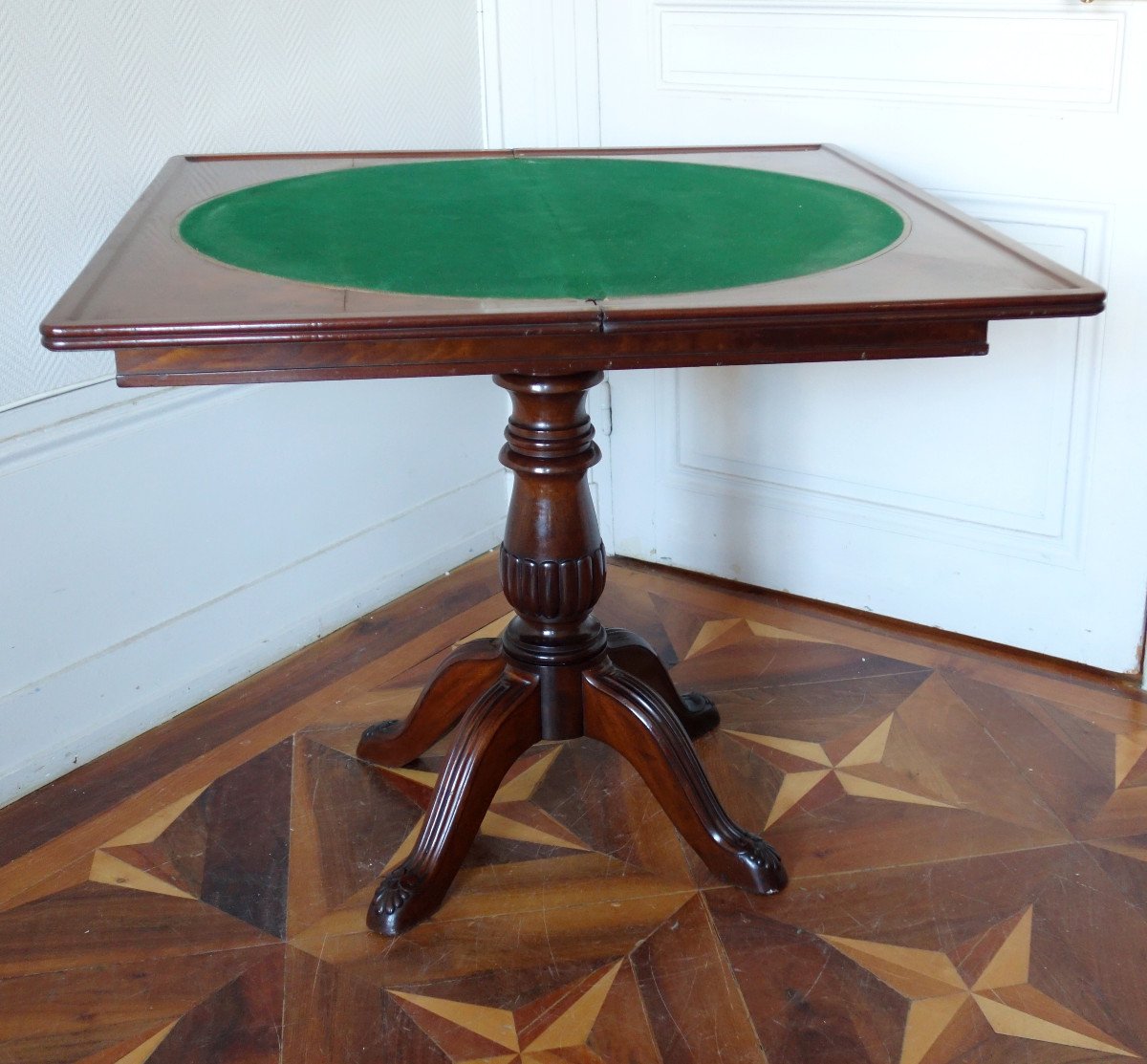 Georges-Alphonse Jacob Desmalter - Table De Jeu En Acajou d'époque Empire - estampillée