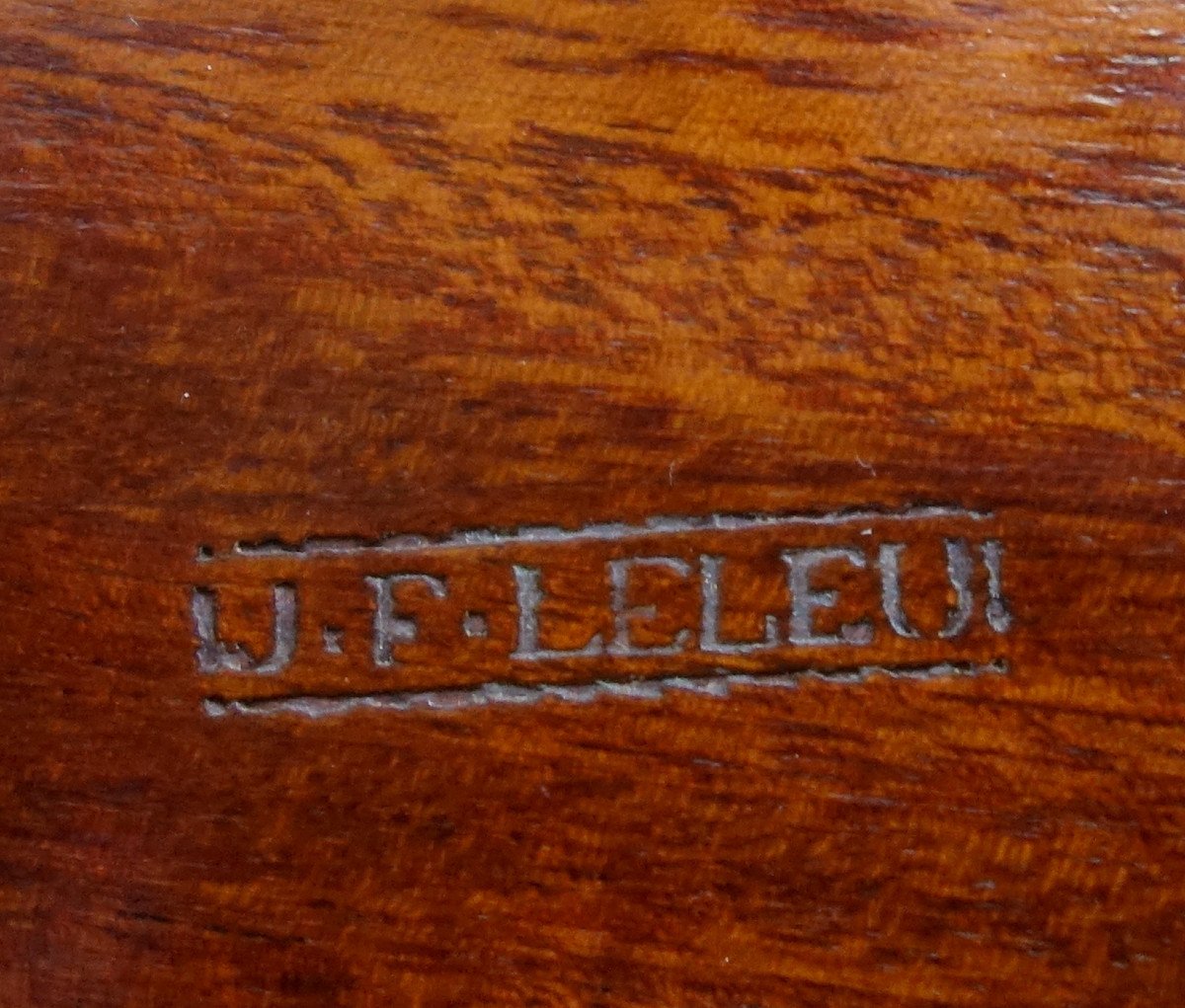 Jean François Leleu - Gateleg Folding Table In Solid Mahogany, Louis XVI Period-photo-6