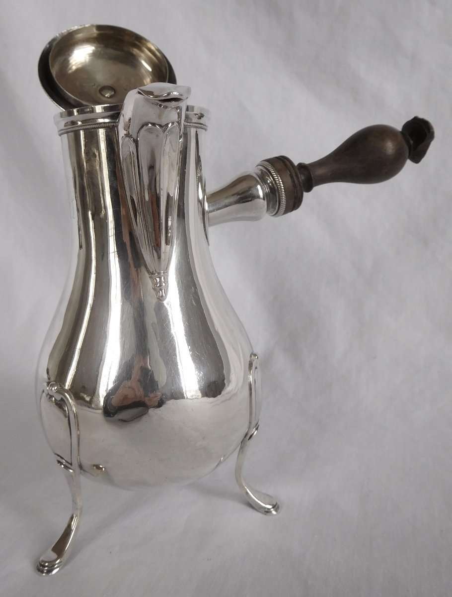 Louis XVI Sterling Silver Coffee Pot, 18th Century, 1789-photo-4