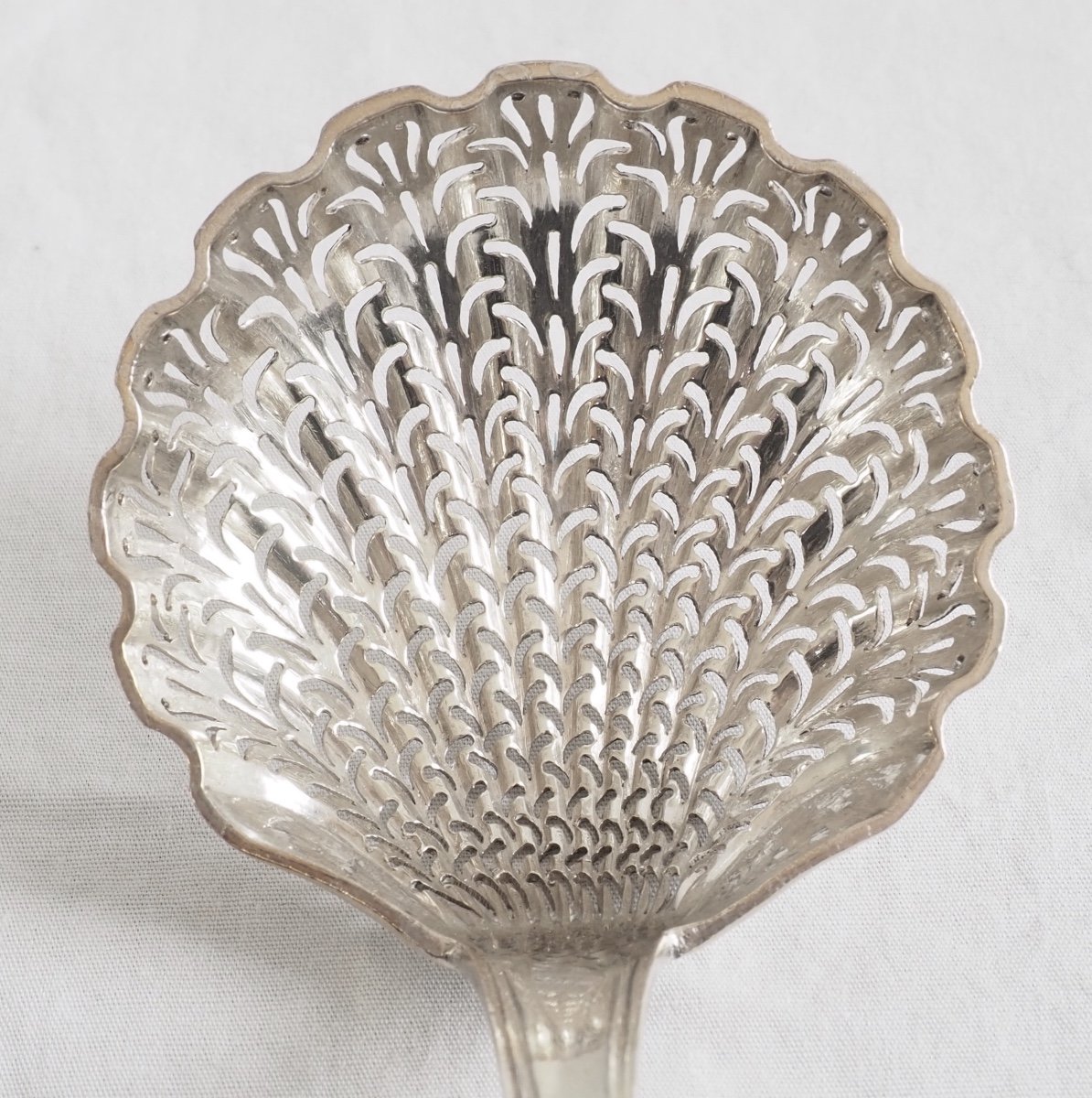Sterling Silver Sugar Sifter, France, Paris, Early 19th Century-photo-2