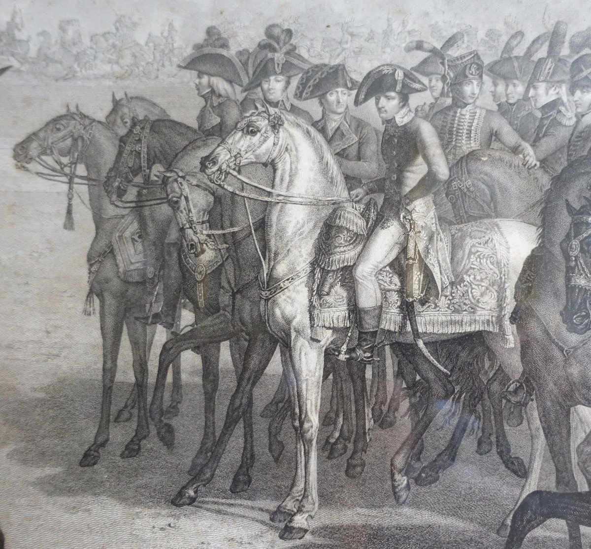 Gde Gravure Napoléonienne : Revue Du Général Bonaparte 1er Consul Aux Tuileries, Vernet Isabey-photo-3