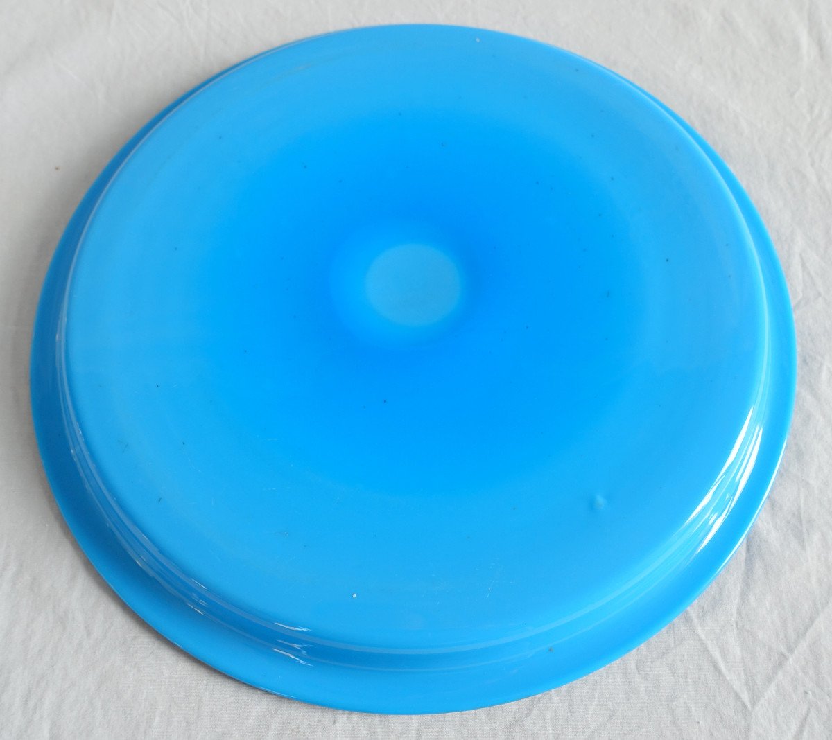 Baccarat - Plateau De Service En Opaline Bleu Turquoise - Circa 1840-photo-1