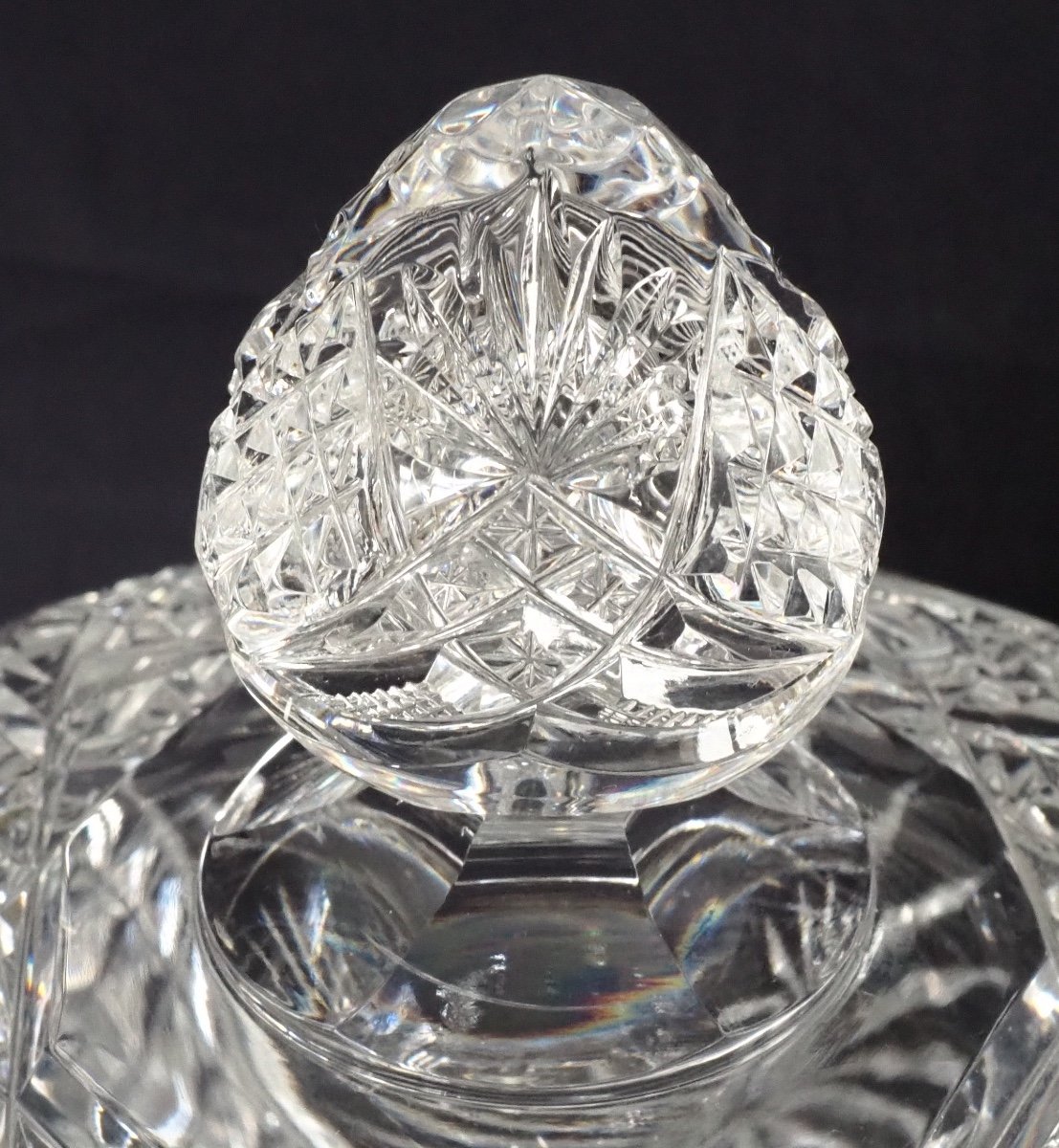 Large Baccarat Crystal Punch Serving Bowl Bol, Late 19th Century-photo-4