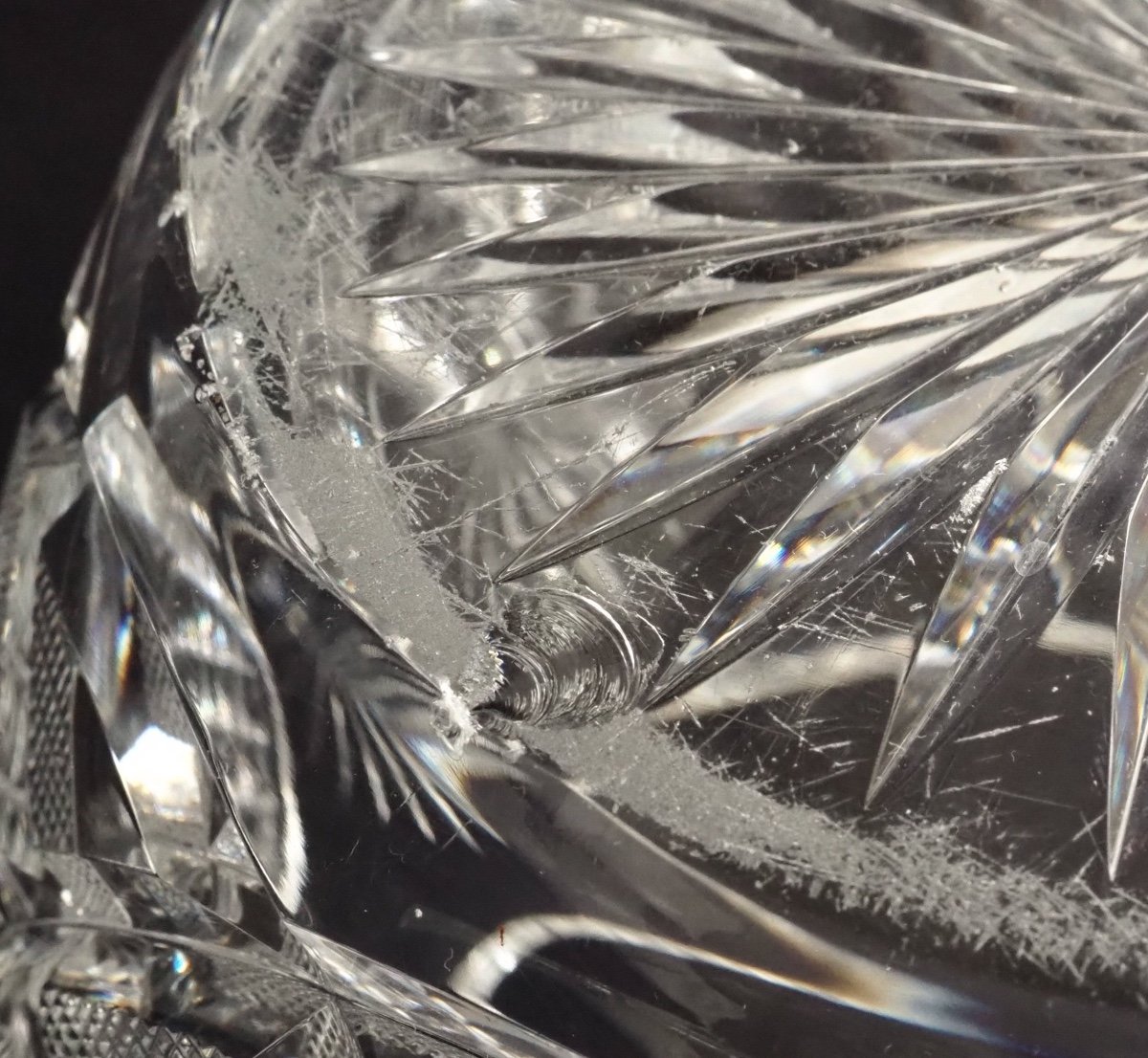 Large Baccarat Crystal Punch Serving Bowl Bol, Late 19th Century-photo-6