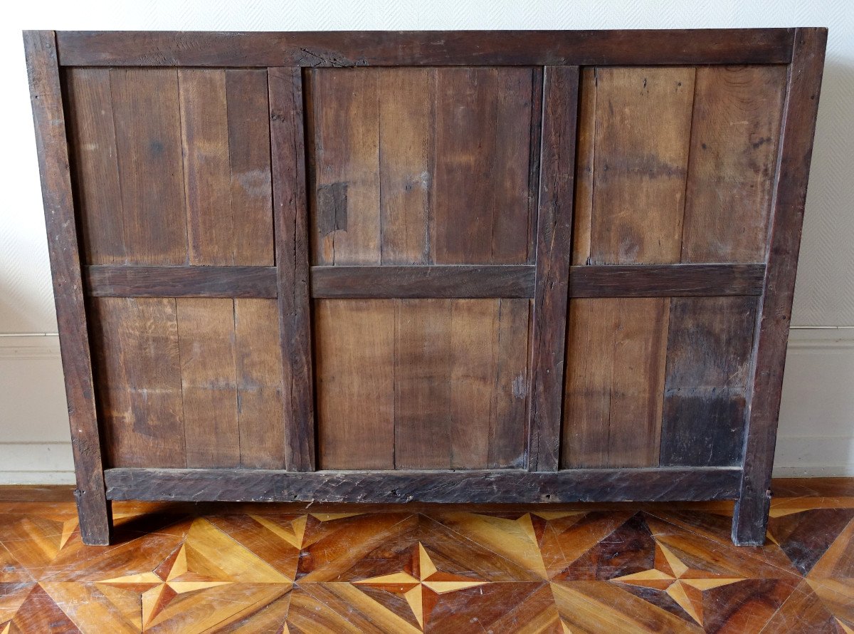 Bookcase, Display Cabinet In Louis XVI Marquetry - 182cm X 133cm X 31cm-photo-8