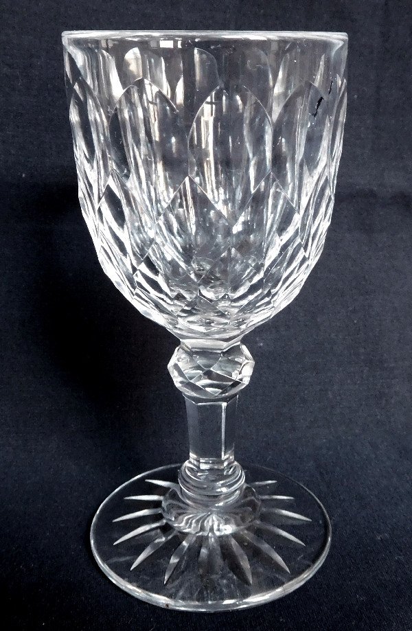 Baccarat 6 Port Glasses In Richly Cut Crystal - Juvisy Service From The Elysée Palace-photo-1