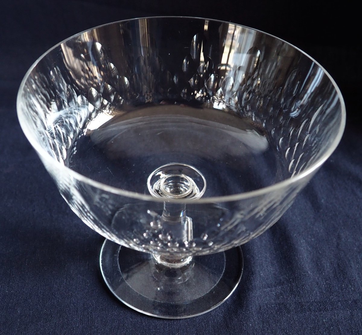 Baccarat Paire De Drageoirs En Cristal, Modèle Champigny Richelieu-photo-5