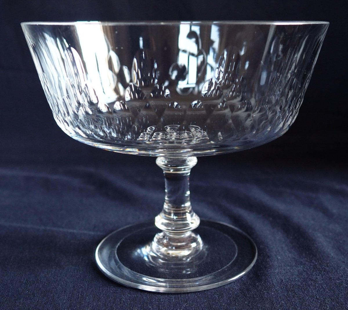 Baccarat Paire De Drageoirs En Cristal, Modèle Champigny Richelieu-photo-6