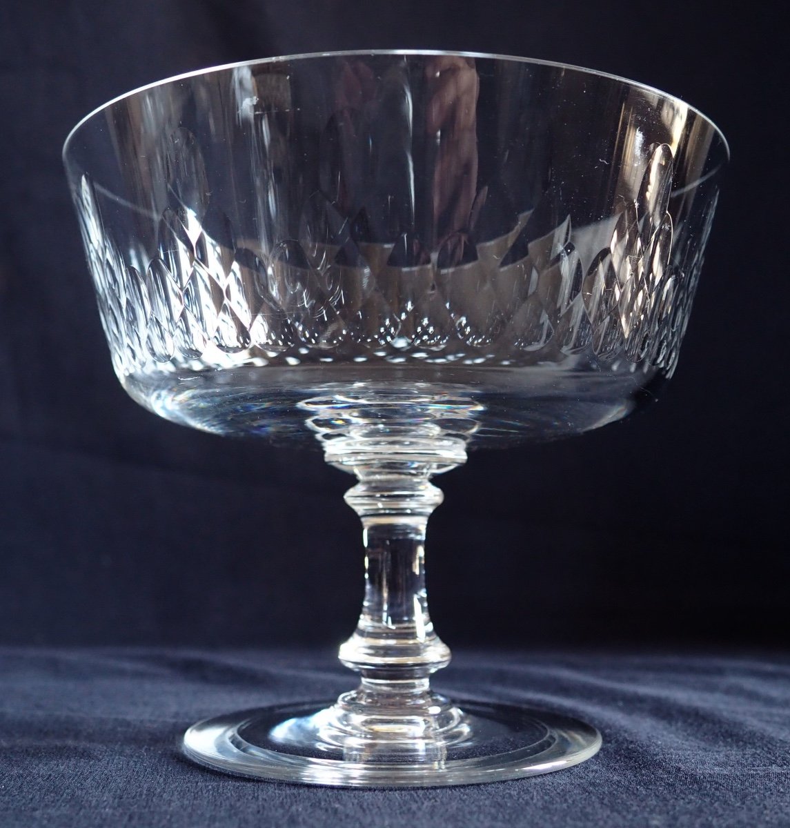 Baccarat Paire De Drageoirs En Cristal, Modèle Champigny Richelieu-photo-7