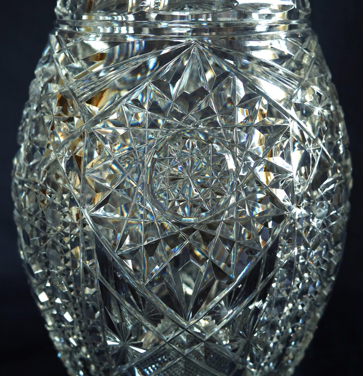 Spectacular Baccarat Cut Crystal Vase - 35.2cm-photo-1