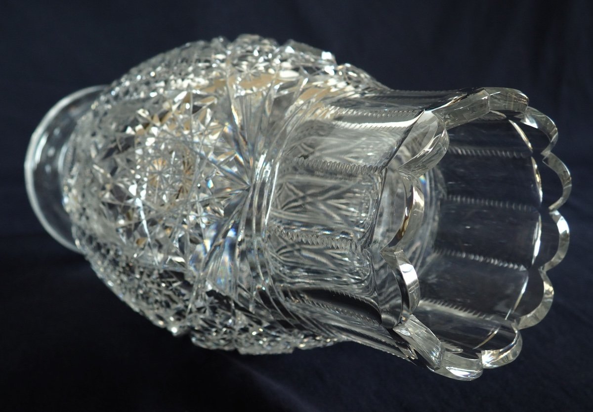 Spectacular Baccarat Cut Crystal Vase - 35.2cm-photo-4