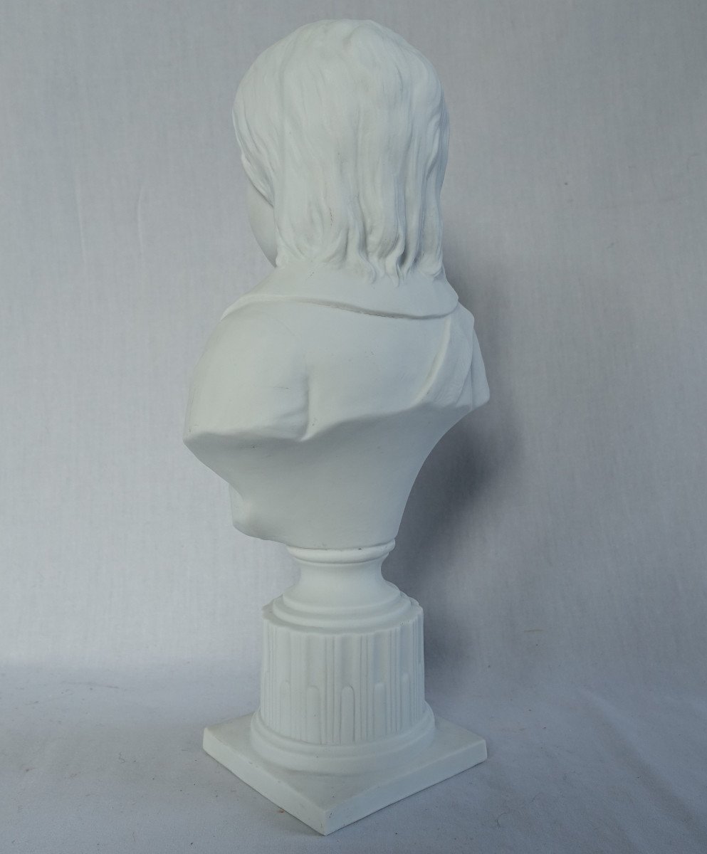 The Dauphin Louis XVII - Royalist Bust In Biscuit Porcelain - 32cm-photo-4