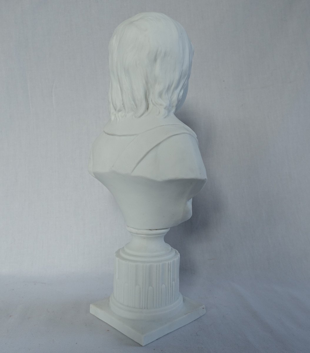 The Dauphin Louis XVII - Royalist Bust In Biscuit Porcelain - 32cm-photo-1