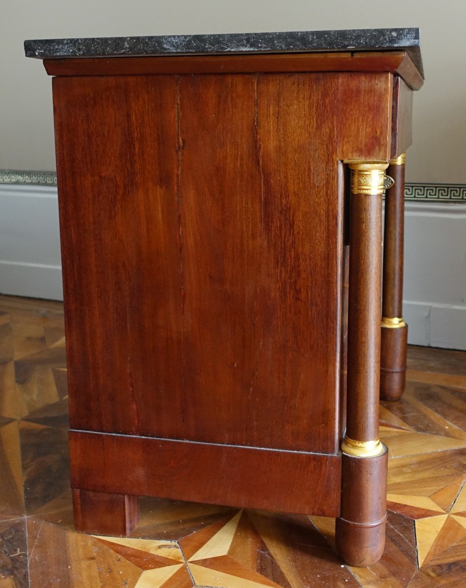 Empire Style Mahogany And Gilt Bronze Children's Chest Of Drawers - 85cm X 53cm X 76.5cm-photo-1