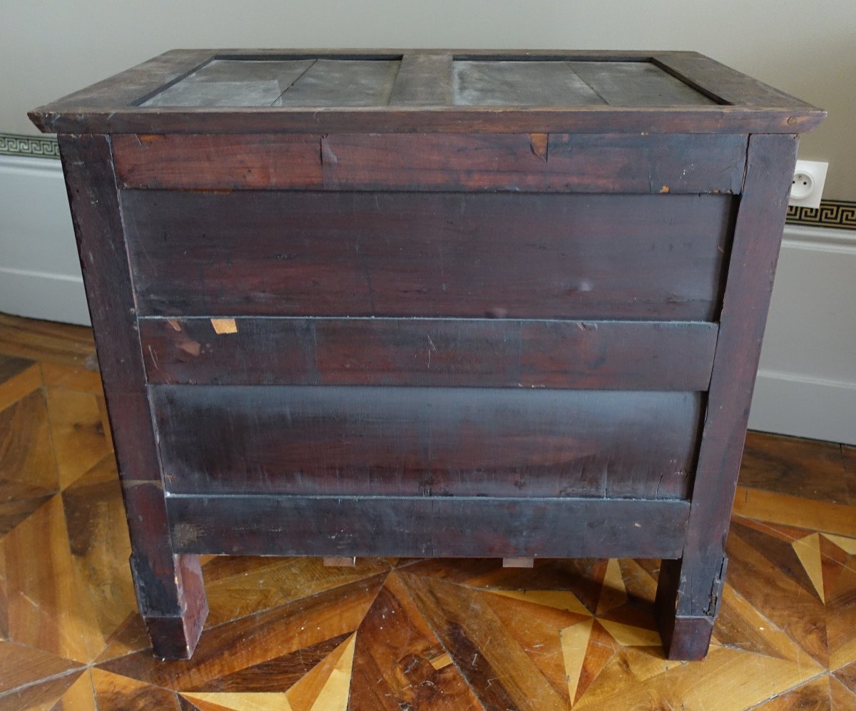 Empire Style Mahogany And Gilt Bronze Children's Chest Of Drawers - 85cm X 53cm X 76.5cm-photo-5