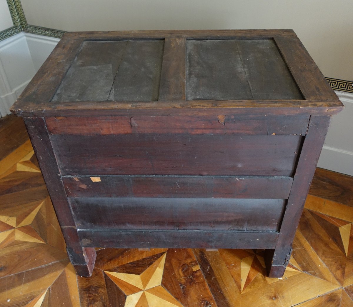 Empire Style Mahogany And Gilt Bronze Children's Chest Of Drawers - 85cm X 53cm X 76.5cm-photo-6