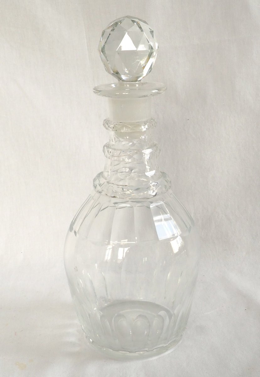   Baccarat Or Le Creusot Cut Crystal Whiskey Or Cognac Decanter - Circa 1840-photo-2