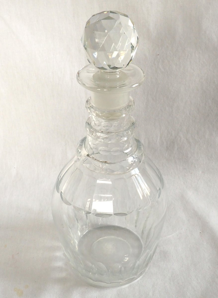   Baccarat Or Le Creusot Cut Crystal Whiskey Or Cognac Decanter - Circa 1840-photo-4