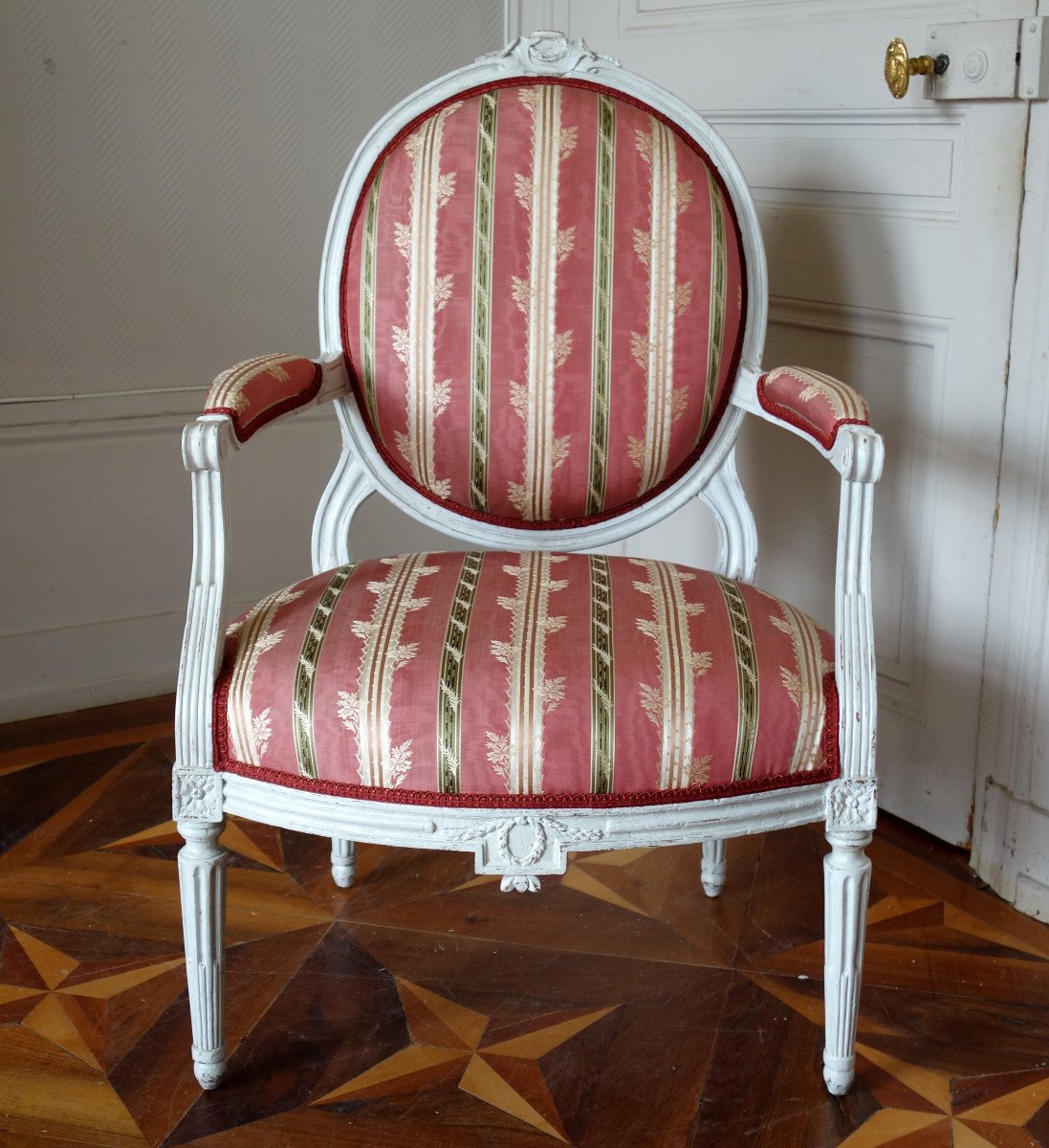 Louis XVI Seats Set : 6 Armchairs - 18th Century Circa 1780-photo-4