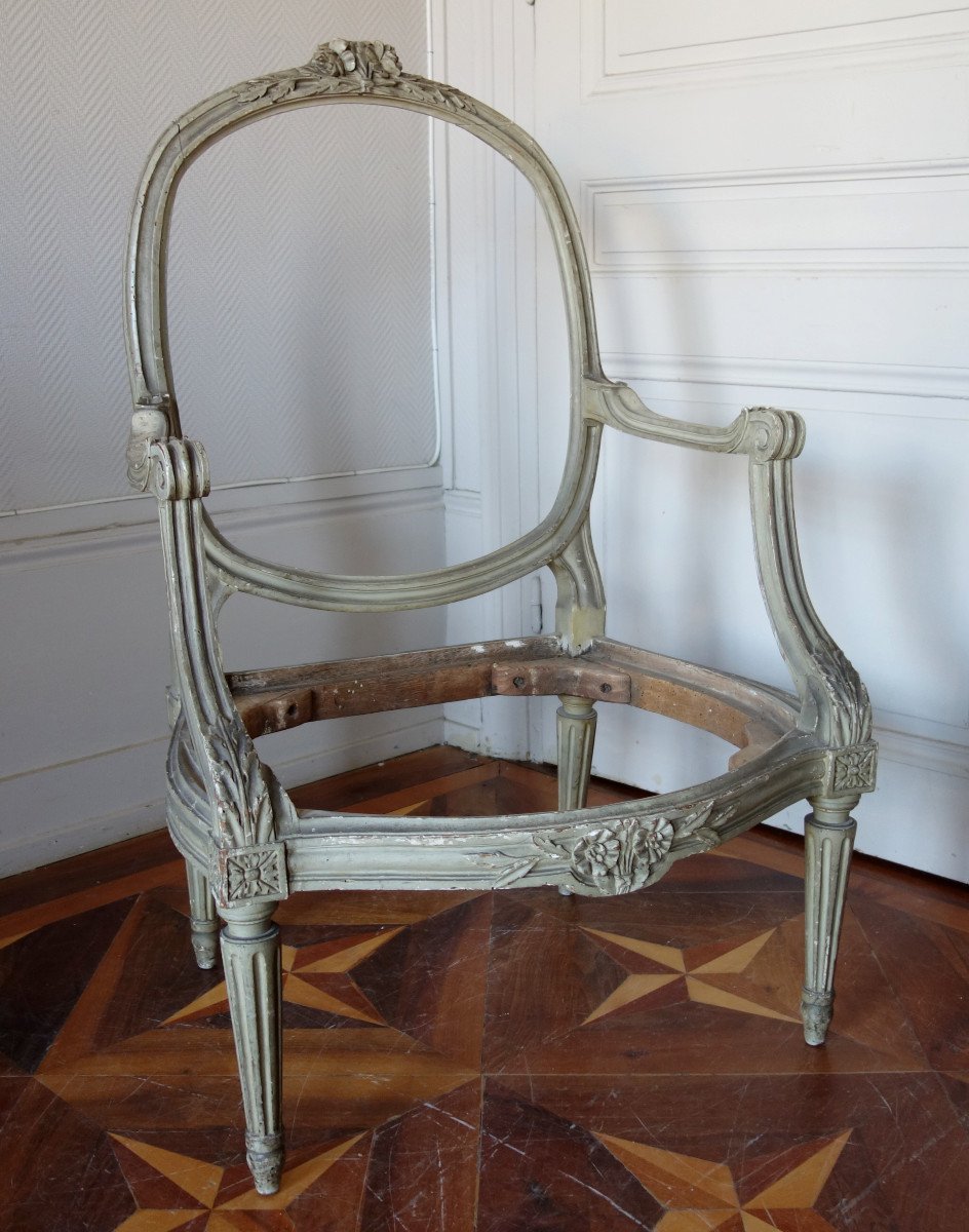 Set of 6 Louis XVI armchairs stamped Pierre Brizard - Ref.94588