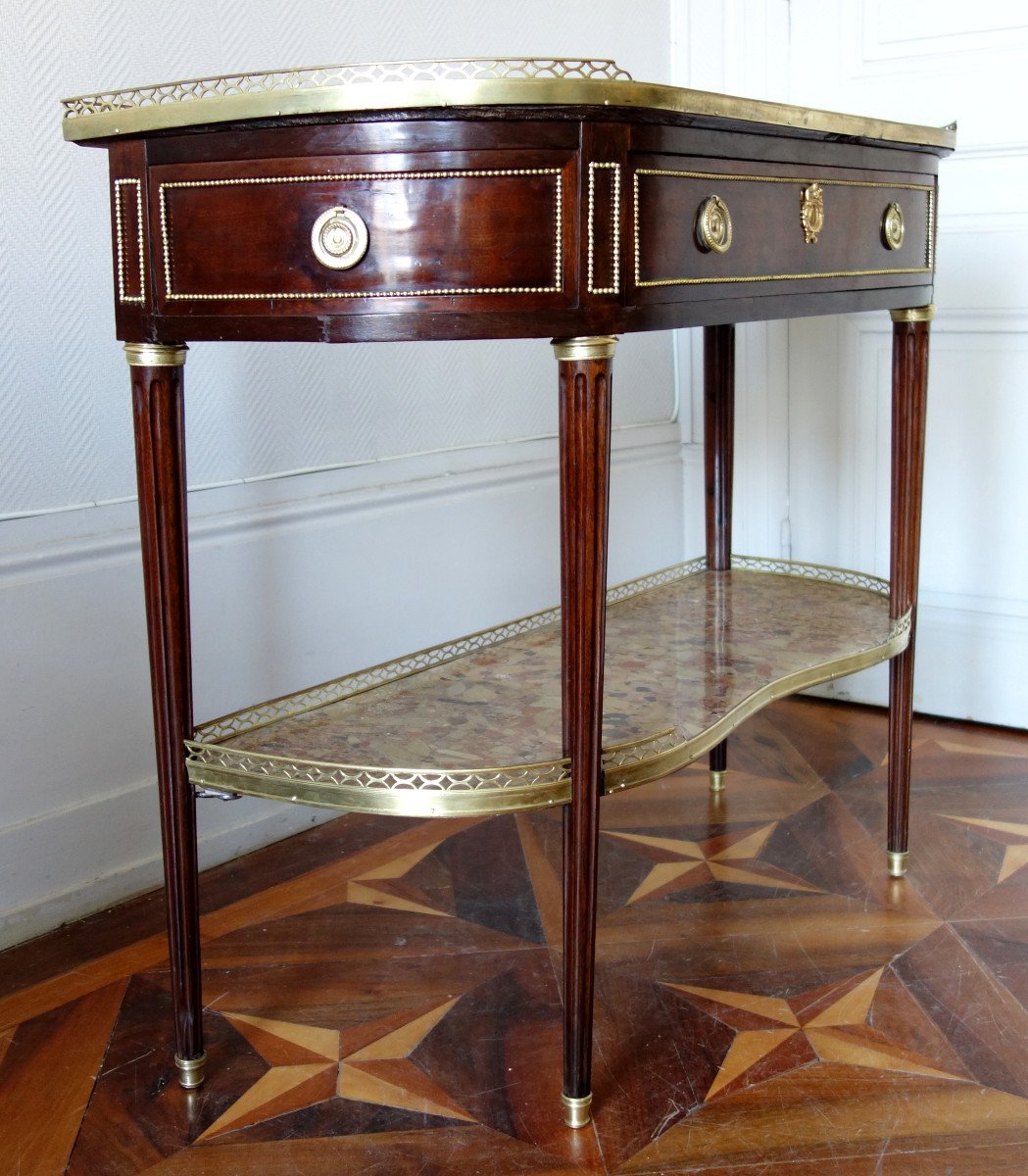 Louis XVI - French  Mahogany Console, Late 18th Century - Stamp Of Fidelys Schey-photo-2