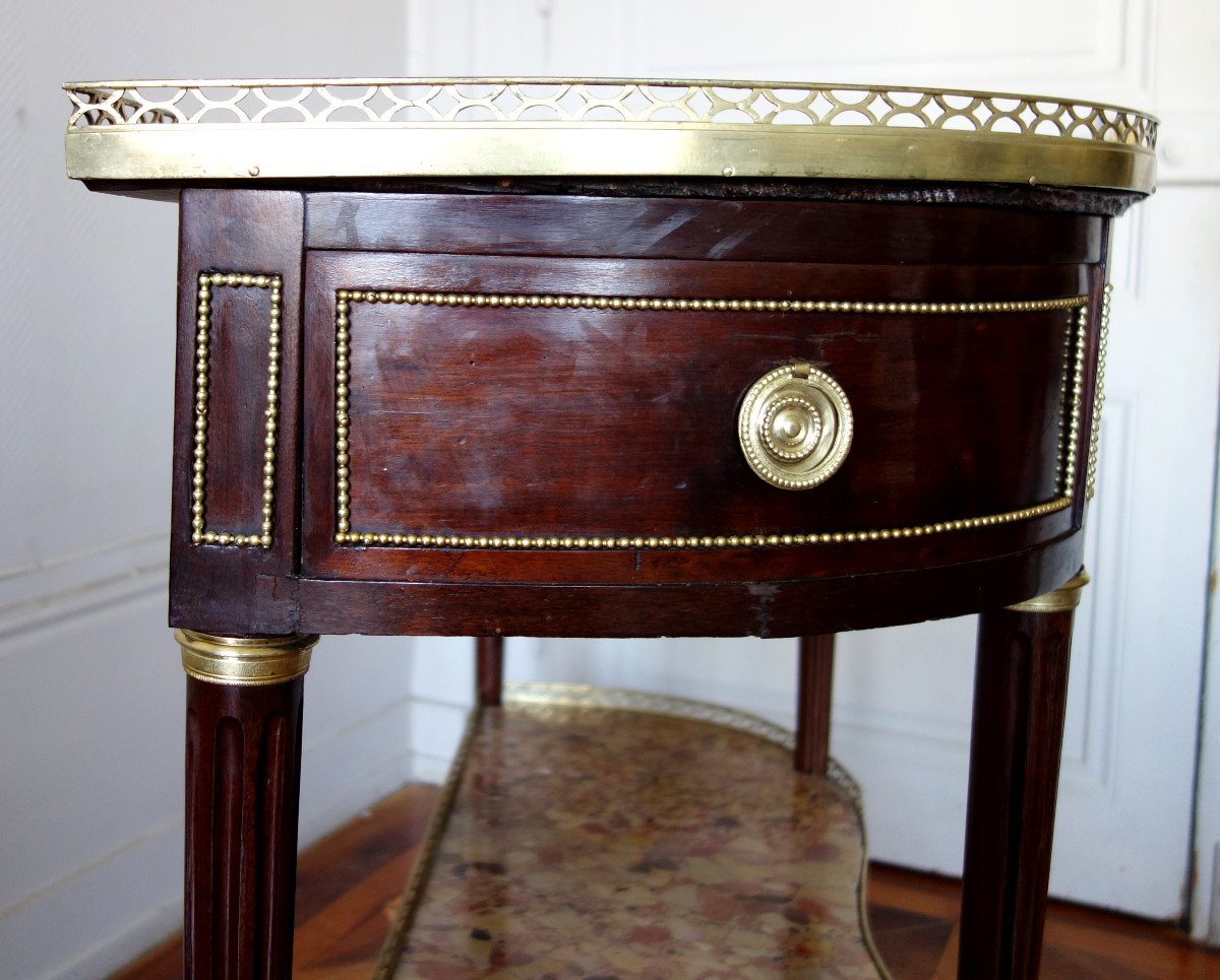 Louis XVI - French  Mahogany Console, Late 18th Century - Stamp Of Fidelys Schey-photo-3