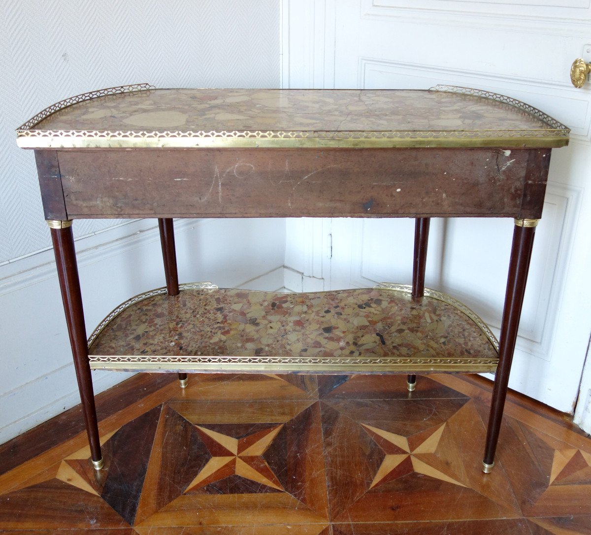 Louis XVI - French  Mahogany Console, Late 18th Century - Stamp Of Fidelys Schey-photo-6