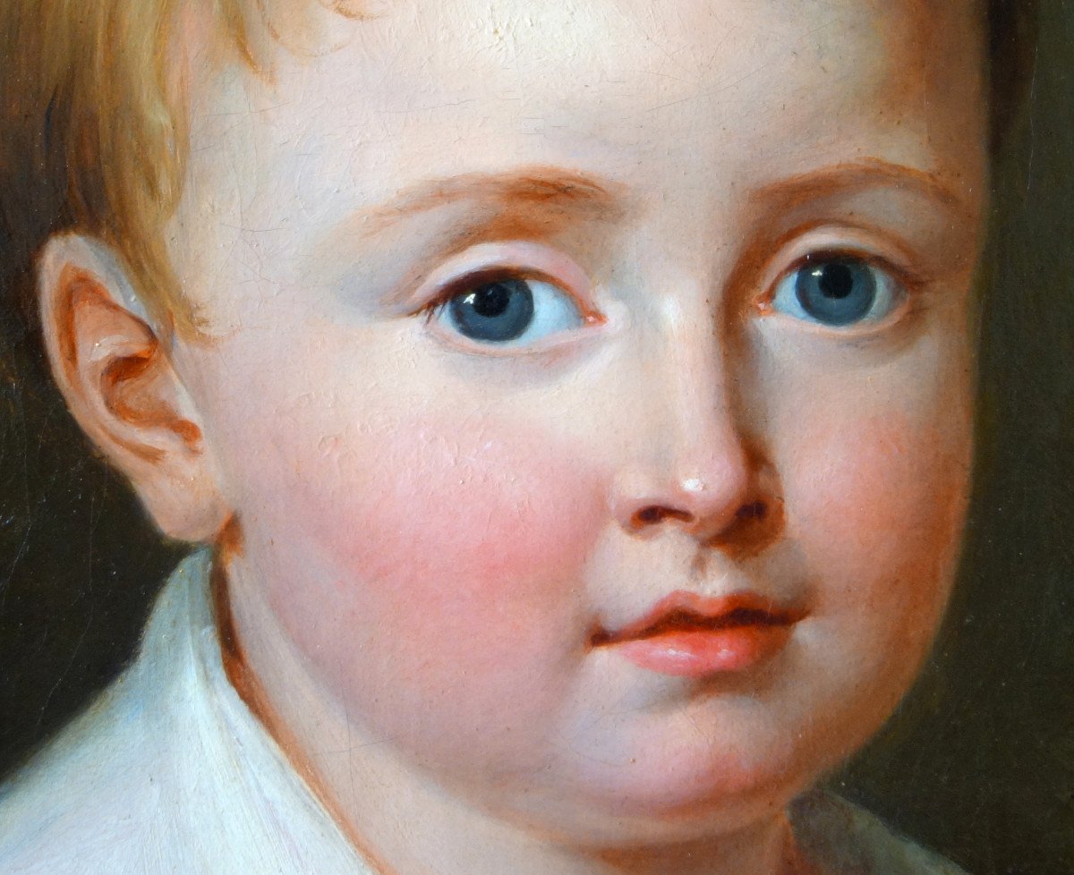 Jeanne-elisabeth Chaudet (attributed To): Portrait Of A Child From The Empire Period - Alphonse Giroux-photo-3