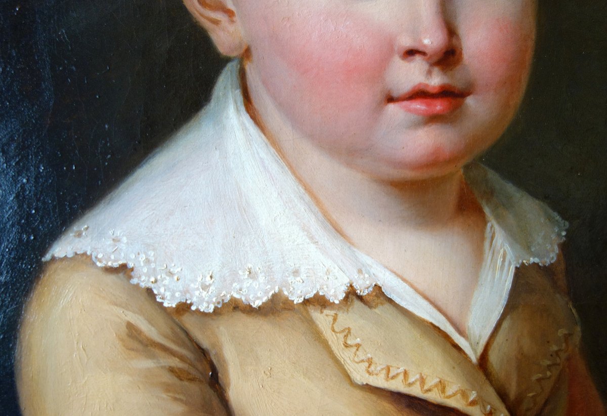 Jeanne-elisabeth Chaudet (attributed To): Portrait Of A Child From The Empire Period - Alphonse Giroux-photo-5