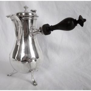 Louis XVI Sterling Silver Coffee Pot, 18th Century, 1789