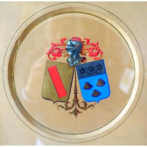 Agry In Paris - Heraldic Project Of Coat Of Arms Of Alliance - Gouache