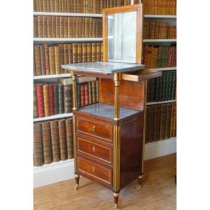 Mahogany Washstand For A Man, Directoire Period - 18th Century