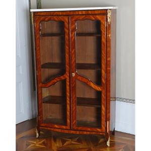 Louis XV Period Marquetry Library Display Case