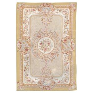 Large Louis XVI Style Aubusson Rug, Napoleon III Period - 240cm X 305cm