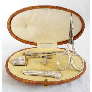 Sterling Silver Sewing Kit Circa 1900