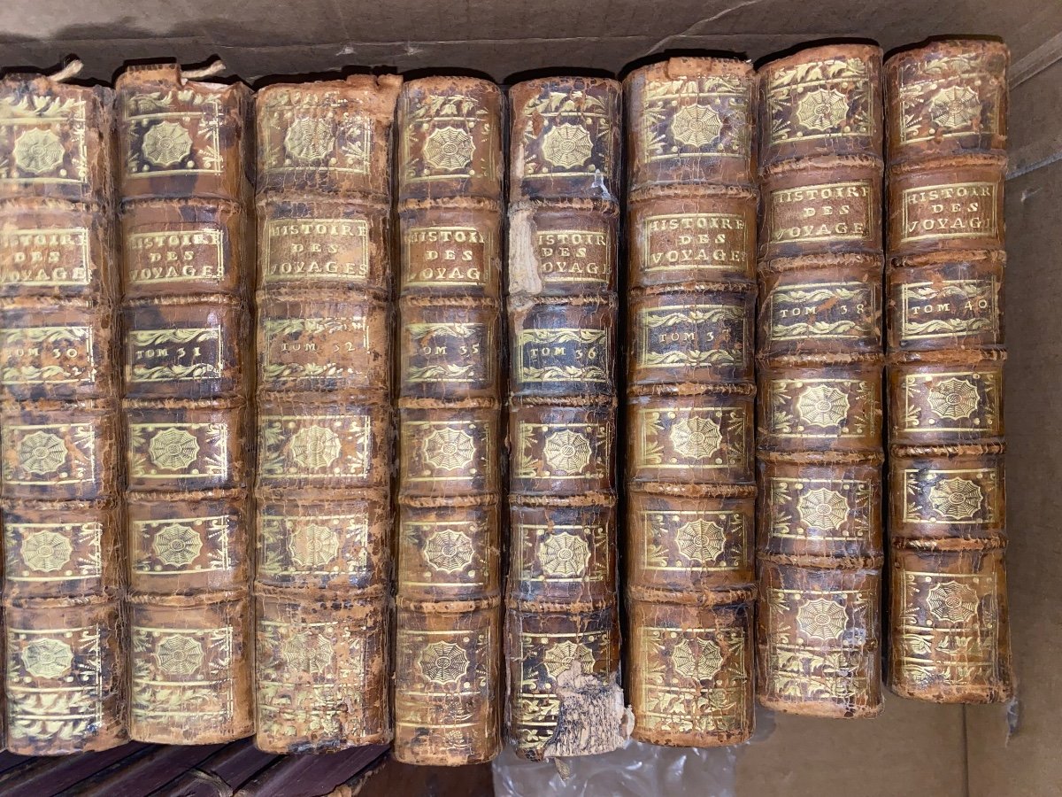 44 Volumes General History Of Travel By Didot / 18th Century Books -photo-2