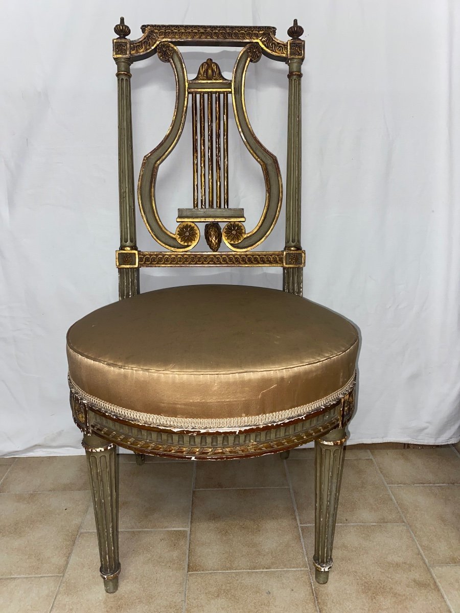 Paire de chaises Lyre Style LXVI -photo-2