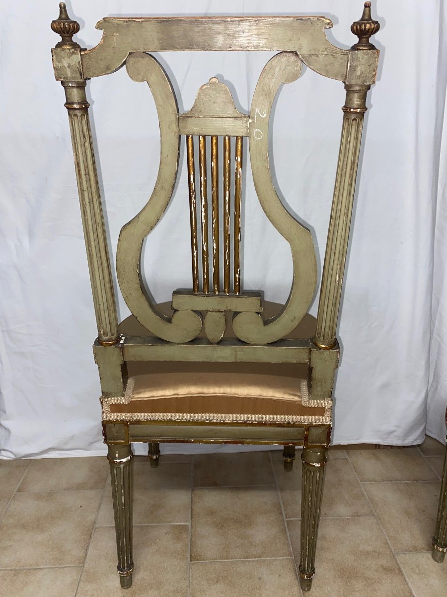 Paire de chaises Lyre Style LXVI -photo-3