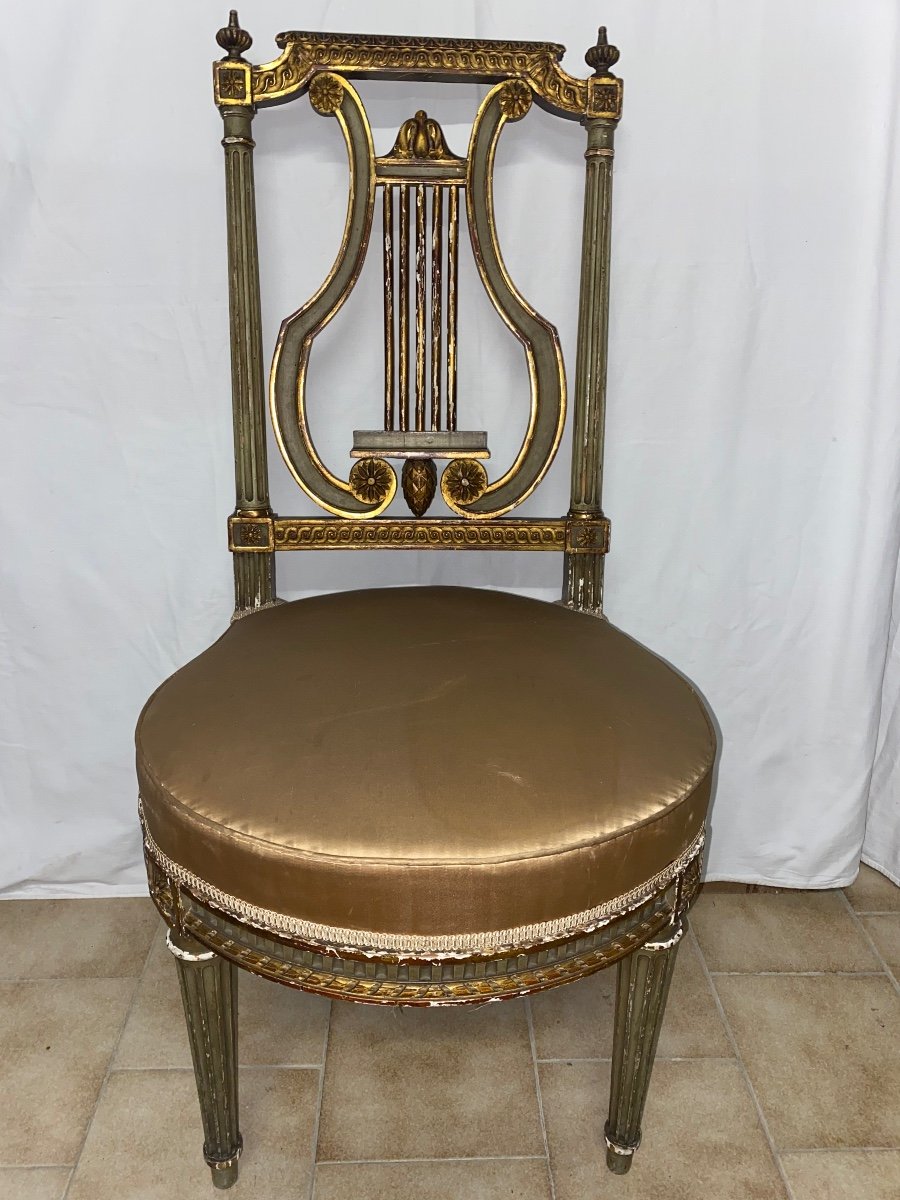 Paire de chaises Lyre Style LXVI -photo-2